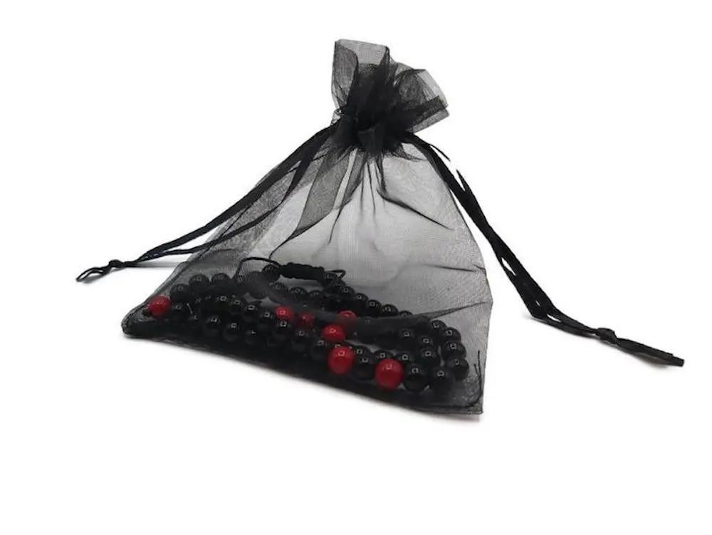 Pochettes cadeaux - Organza noir - Lot de 20 Les Précieuses Perles