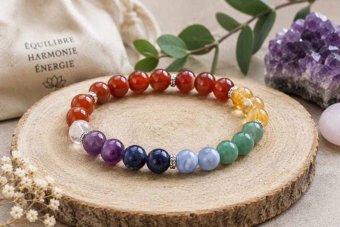 Bracelet 7 chakras : signification, vertus et pierres naturelles