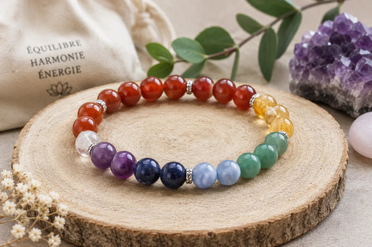 Bracelet 7 chakras : signification, vertus et pierres naturelles
