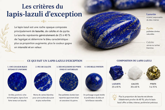 Meilleure qualité de lapis-lazuli : comment la reconnaître ?