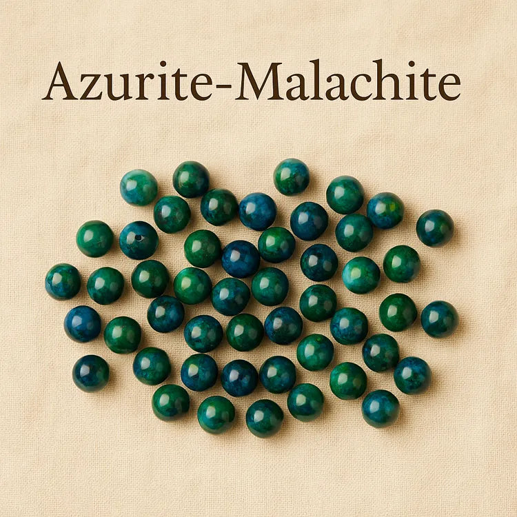 Collection-de-perles-Azurite-Malachite Les Précieuses Perles