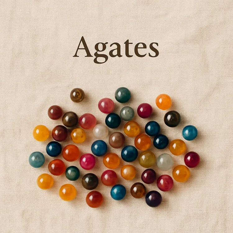 Collection-de-perles-en-agate Les Précieuses Perles