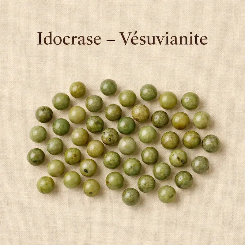 Collection-Idocrase-Vésuvianite Les Précieuses Perles