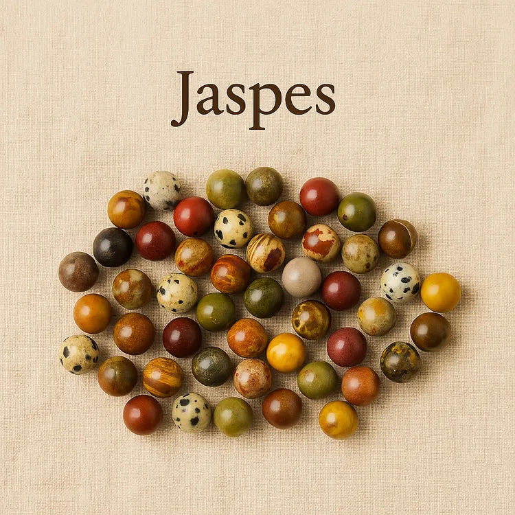 Collection-de-perles-en-jaspe Les Précieuses Perles