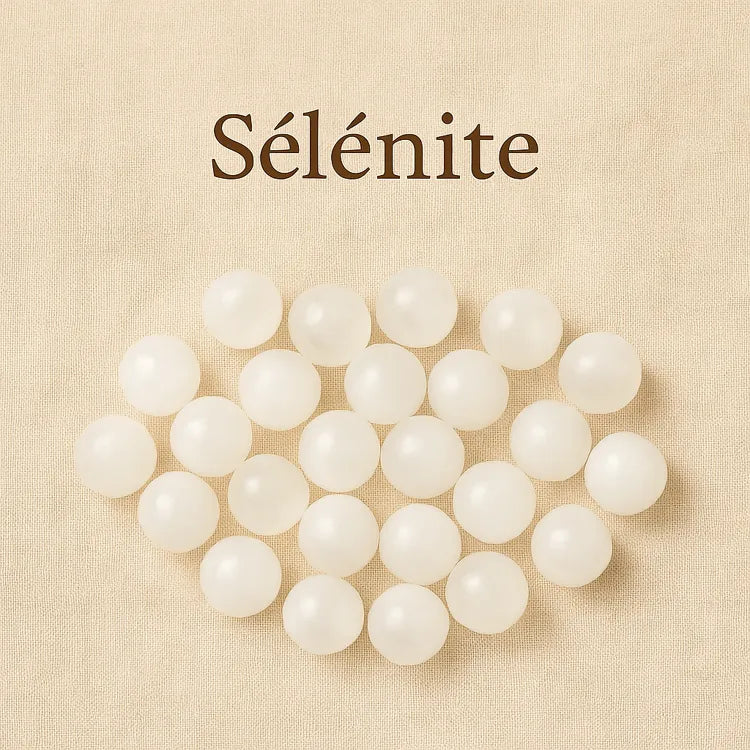 Collection-Sélénite-Beauté-douce-énergie-apaisante Les Précieuses Perles