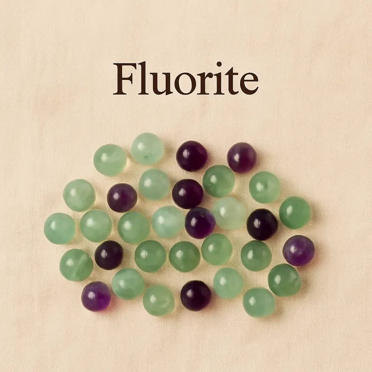 Collection-Fluorite-Perles-naturelles-éclatantes Les Précieuses Perles