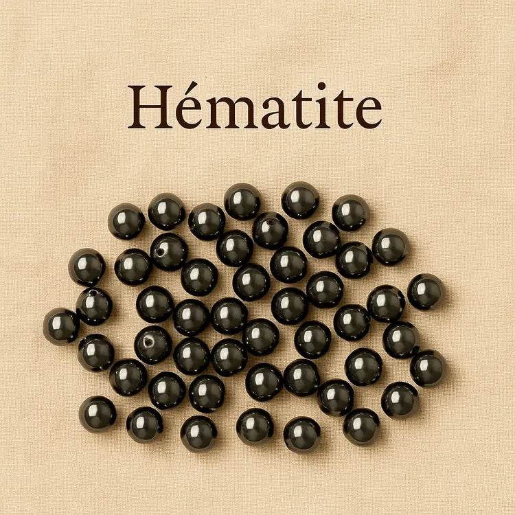 Collection-Hématite-synthétique-Perles-aux-éclats-irrésistibles Les Précieuses Perles