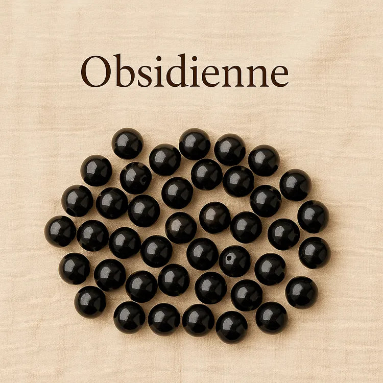 Collection-Obsidienne-Perles-noires-et-dorées Les Précieuses Perles