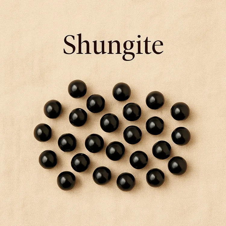 Collection-Shungite-Pierre-protectrice-noire-élégante Les Précieuses Perles