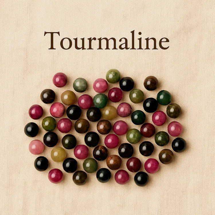 Collection-Tourmaline-Perles-naturelles-multicolores-pour-bijoux-uniques Les Précieuses Perles