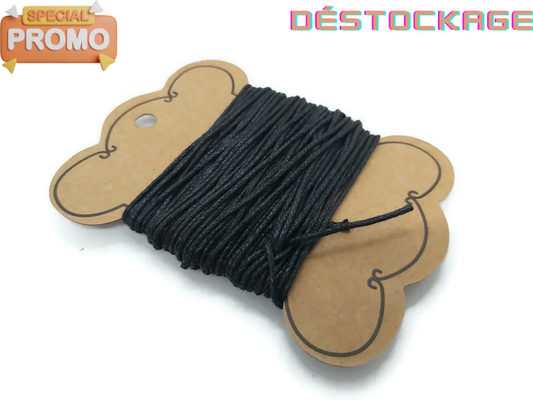 Cordon coton ciré de 1,2 mm Les Précieuses Perles