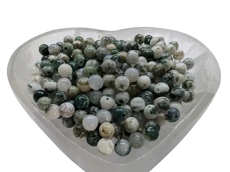 Agate arbre - 6 mm - 60 Perles Les Précieuses Perles