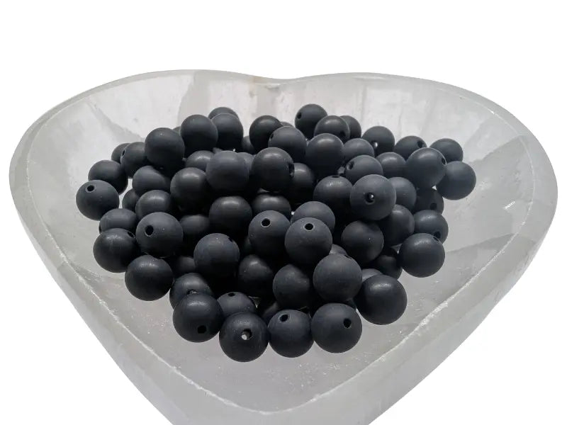 Agate noire Grade A - 8 mm - 20/40 Perles Les Précieuses Perles