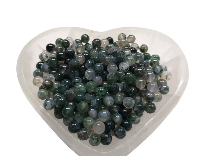 Agate rayée verte - 6 mm - 60 Perles Les Précieuses Perles