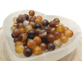 Agate rayée Grade A marron - 10 mm - 20 Perles