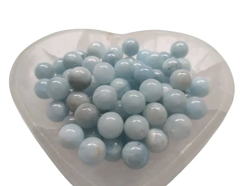 Aigue marine  - 10 mm - 10/20 Perles Les Précieuses Perles