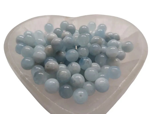 Aigue marine  Grade A - 8 mm - 20/40 Perles Les Précieuses Perles