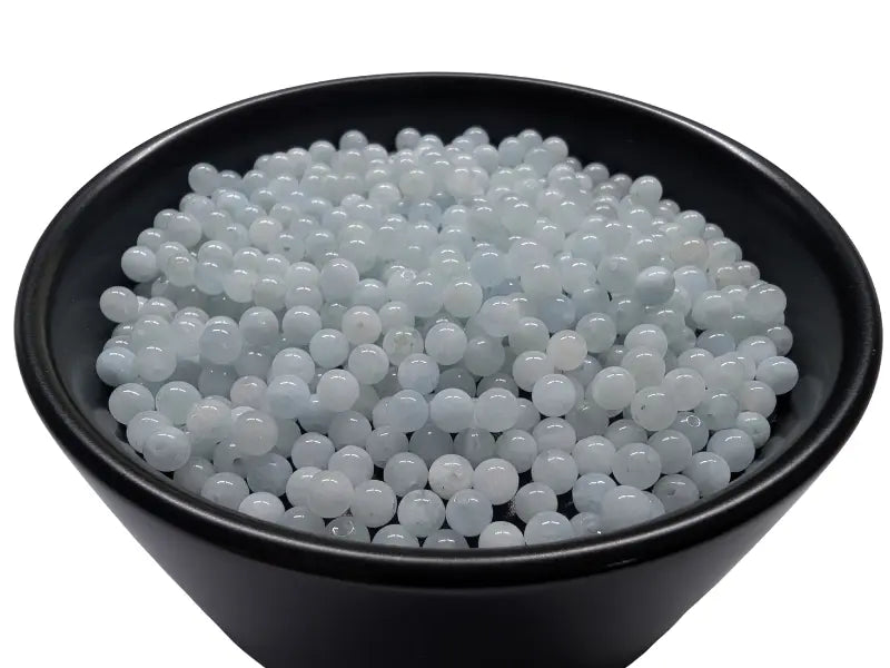 Aigue-marine Grade A - 4 mm - 80 Perles Les Précieuses Perles