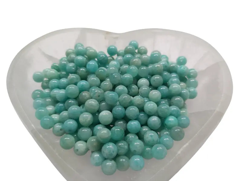Amazonite Grade A - 6 mm - 15/30 Perles Les Précieuses Perles
