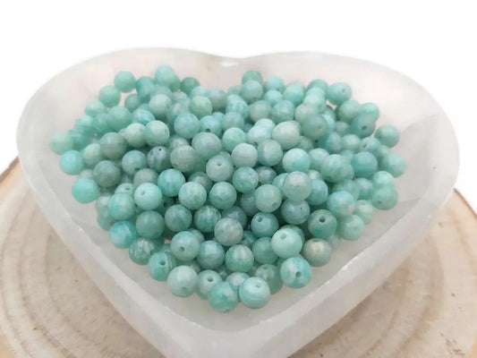 Amazonite Grade A - 6 mm - 15/30 Perles Les Précieuses Perles