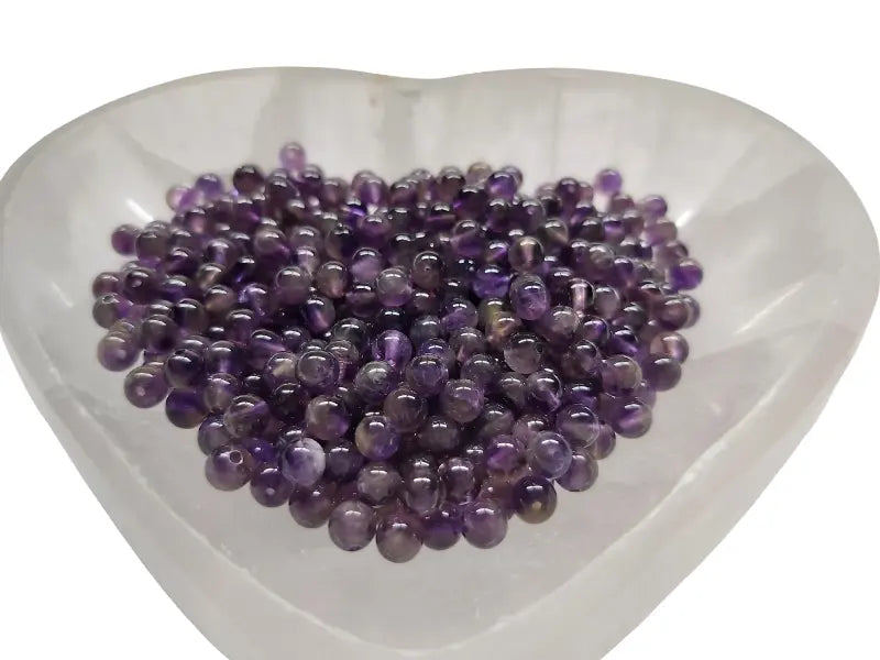 Améthyste Grade AB - 4 mm - 40/80 Perles Les Précieuses Perles