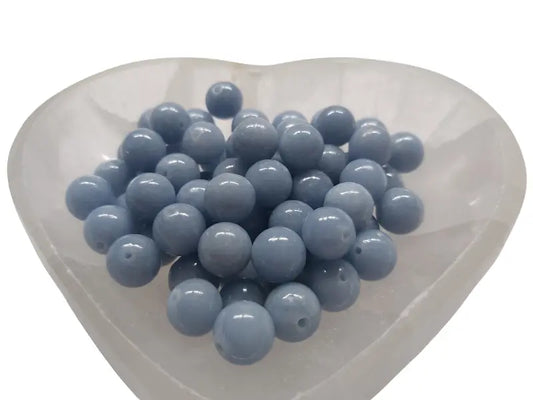 Angélite - 10 mm - 10/20 Perles Les Précieuses Perles