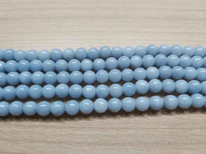Angélite - 6 mm - 30/60 Perles Les Précieuses Perles