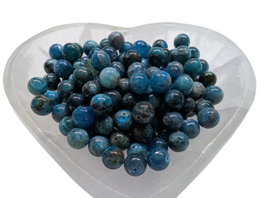 Apatite Grade AB - 8 mm - 20/40 Perles Les Précieuses Perles