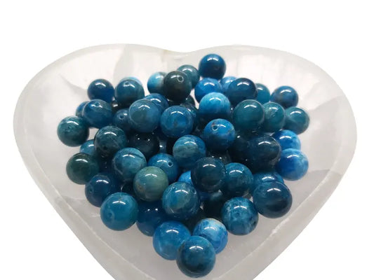 Apatite - 10 mm - 10 Perles Les Précieuses Perles