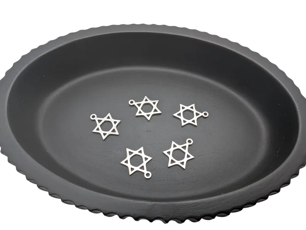 Breloque étoile de David Inox - Lot de 5 Les Précieuses Perles
