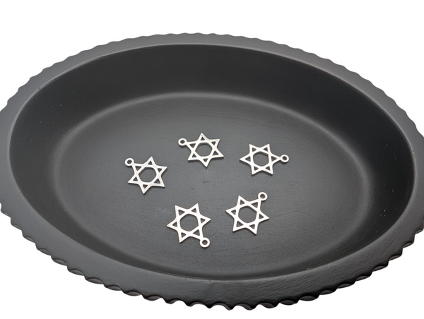 Breloque étoile de David Inox - Lot de 5