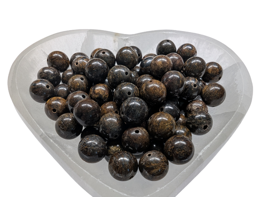 Bronzite - 10 mm - 20 Perles Les Précieuses Perles