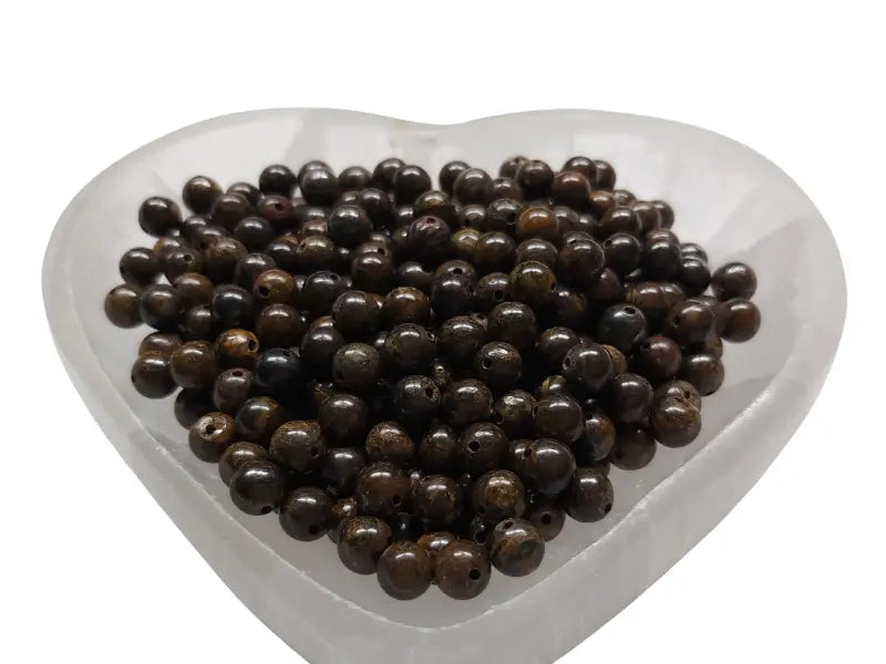 Bronzite - 6 mm - 30/60 Perles Les Précieuses Perles