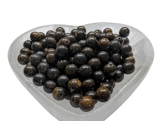 Bronzite - 8 mm - 20/40 Perles Les Précieuses Perles