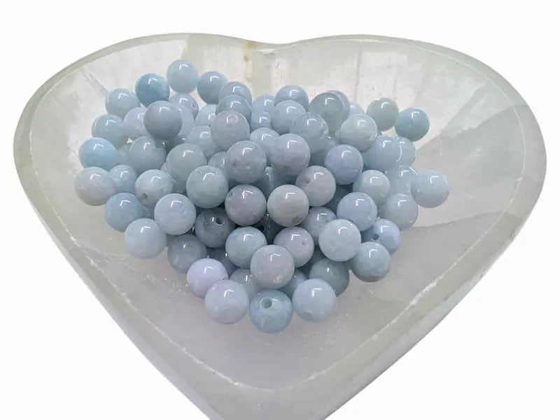 Calcédoine - 8 mm - 20/40 Perles Les Précieuses Perles