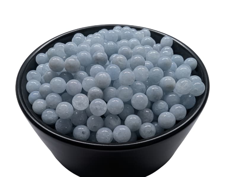 Calcédoine - 6 mm - 30/60 Perles Les Précieuses Perles