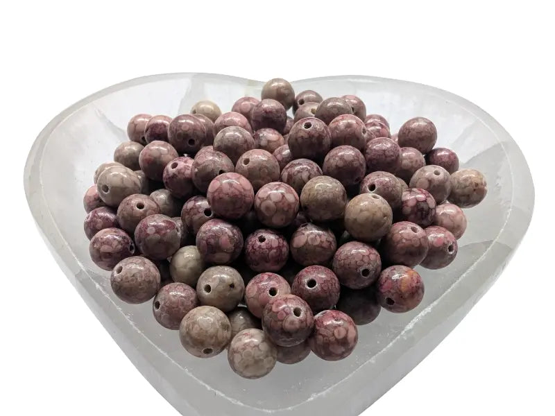 Corail fossilisé  - 8 mm - 20/40 Perles Les Précieuses Perles