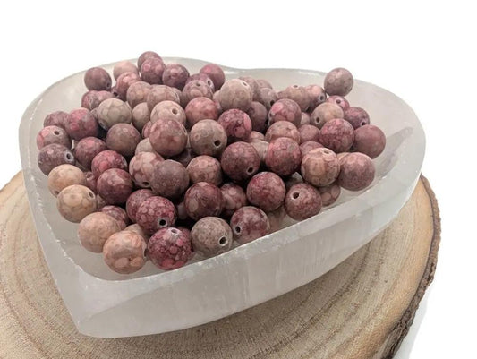 Corail fossilisé  - 8 mm - 20/40 Perles Les Précieuses Perles