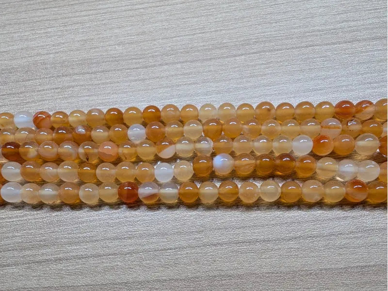 Cornaline - 6 mm - 30/60 Perles Les Précieuses Perles