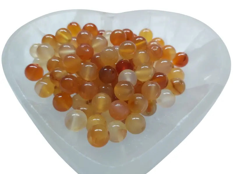 Cornaline Grade A - 8 mm - 20/40 Perles Les Précieuses Perles