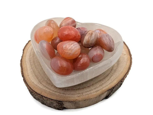 Cornaline  Grade A  Botswana - Pierre roulée Les Précieuses Perles