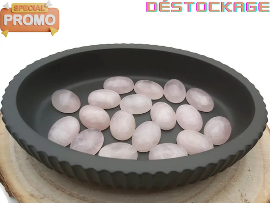 Quartz rose - Cabochon ovale 18 x 13 x 5 mm Les Précieuses Perles