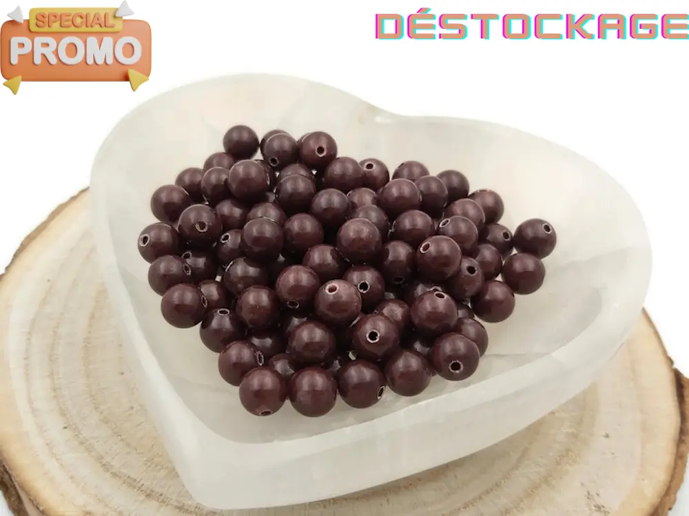 Jade marron - 8 mm - 20/40 Perles Les Précieuses Perles