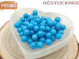 Jade bleu - 10 mm - 20 Perles