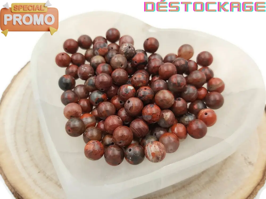 Jaspe Breschia - 8 mm - 20/40 Perles Les Précieuses Perles