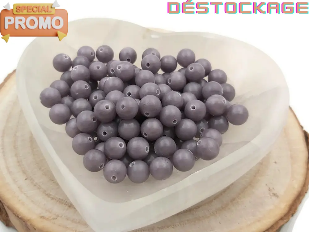 Jade  gris - 8 mm - 40 Perles Les Précieuses Perles