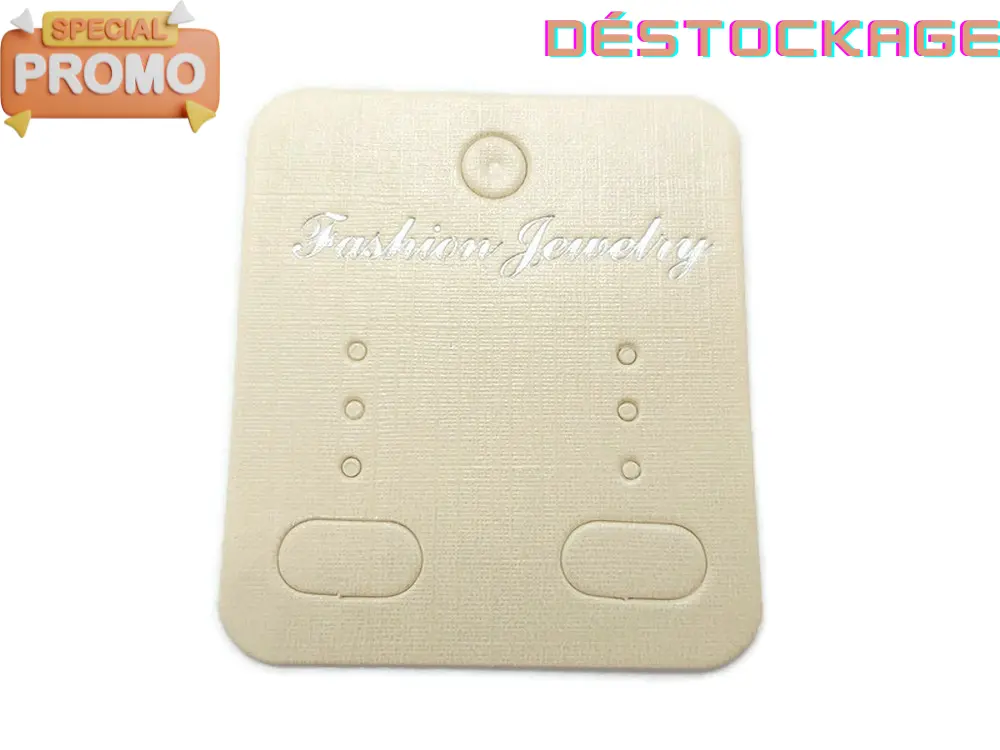 Cartes De Présentation Pour Boucles D'oreilles - Lot De 100, 9x5cm, Carton Résistant - Pour Exposition, Vente Ou Rangement Bijoux - 2
