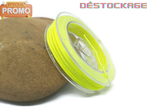 Fil nylon jaune fluo 0,8 mm