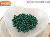 Malachite verte synthétique - 4 mm - 80 Perles