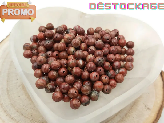 Jaspe Breschia - 6 mm - 30/60 Perles Les Précieuses Perles